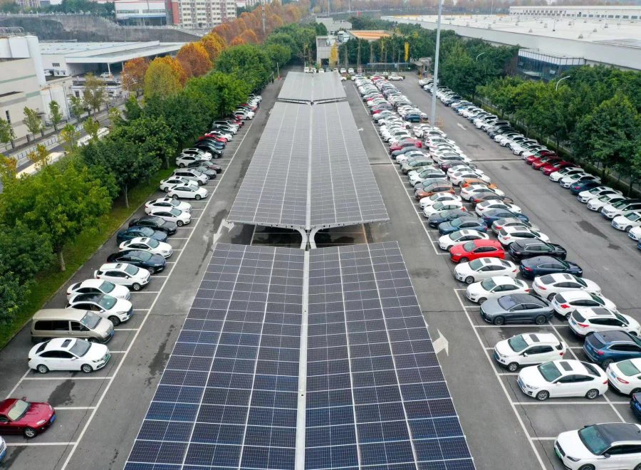 Photovoltaic carport support case